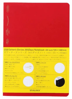 Stalogy 365Days Notebook (A6) 19 Stalogy 365Days Notebook (A6) -Stationery Sale Shop stalogy 365 a6 red1 1