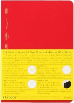 Stalogy 1/2 Year Notebook (A5) -Stationery Sale Shop stalogy 365 half year a5 red