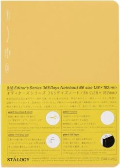Stalogy 365Days Notebook (B6) 37 Stalogy 365Days Notebook (B6) -Stationery Sale Shop stalogy 365 notebook b6 yellow