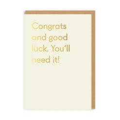 Ohh Deer Good Luck, You'll Need It Greeting Card