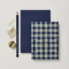 Wanderlust Blue Gingham Birthday Card