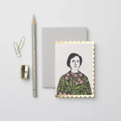 Wanderlust Woman In A Floral Dress Mini Card
