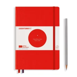Leuchtturm1917 Notebook Bauhaus Edition [A5 Hardcover] -Stationery Sale Shop web bh medium rot