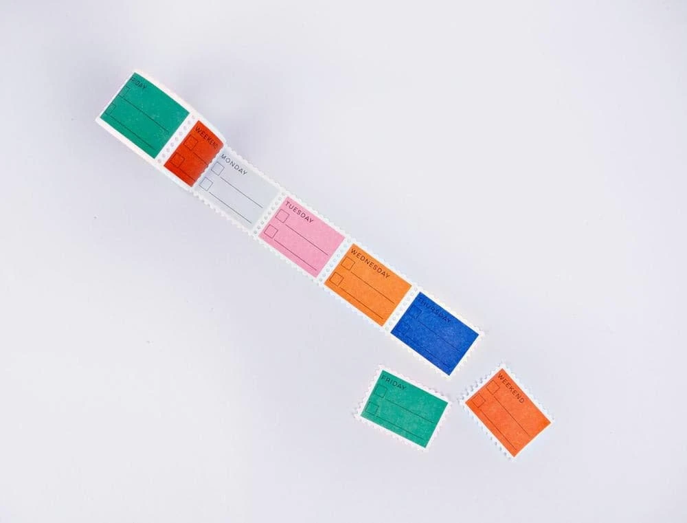 The Completist Primary Days Of The Week To Do Stamp Washi Tape 6 The Completist Primary Days Of The Week To Do Stamp Washi Tape - Image 6