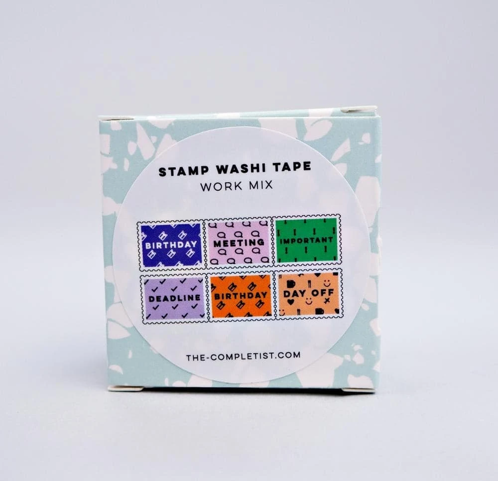 The Completist Work Mix Stamp Washi Tape 2 The Completist Work Mix Stamp Washi Tape - Image 2
