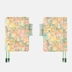 Hobonichi 2024 A6 Planner Cover [Liberty Fabrics: Hollyhocks Orange]