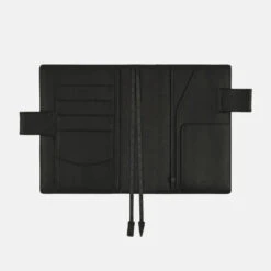 Hobonichi 2024 A6 Planner Cover [Leather: Taku Satoh Basic Black] -Stationery Sale Shop zoom 03 8