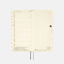 Hobonichi Weeks Japanese Edition April 2024 Start [Jin Kitamura: Love It (Panda) Yellow Plaid] -Stationery Sale Shop zoom 04 26