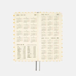 Hobonichi Weeks Japanese Edition April 2024 Start [Jin Kitamura: Love It (Panda) Yellow Plaid] -Stationery Sale Shop zoom 05 2