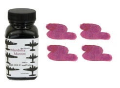Noodlers Fountain Pen Ink Bottle - VMail Mandalay Maroon